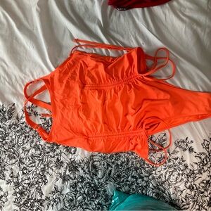 Vibrant Orange One-Piece Swimsuit